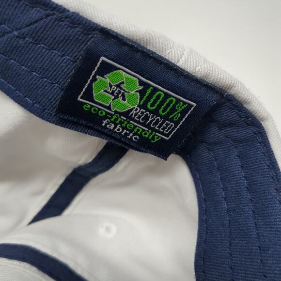 Crystal Tree J. Mussallem Strapback Hat White One Size Ahead Green - Picture 9 of 10